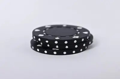 Black casino chips