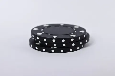 Black casino chips