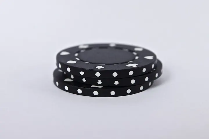 Black casino chips