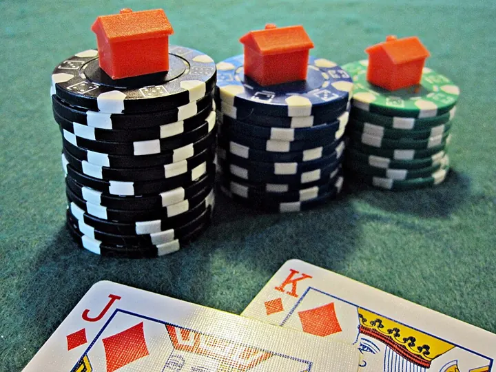 Chips and playing cards