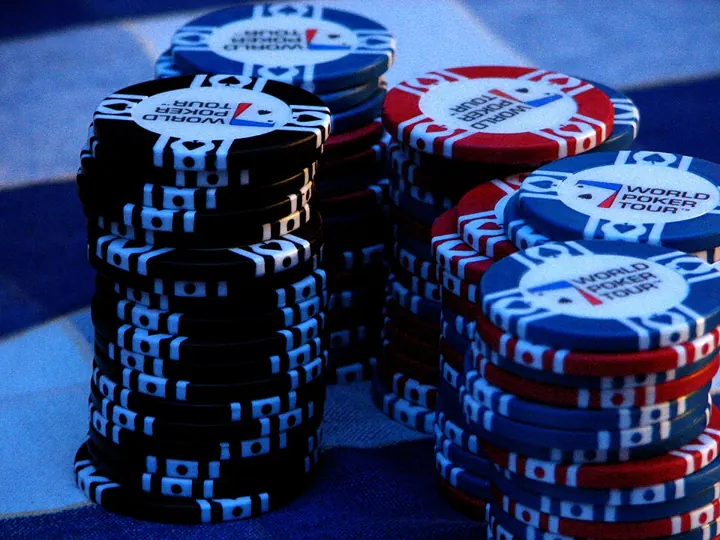 Tall stacks of chips
