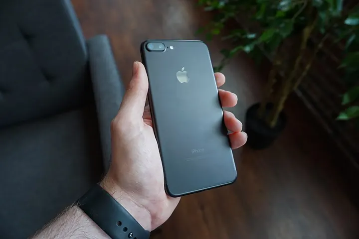 Smartphone held in hand